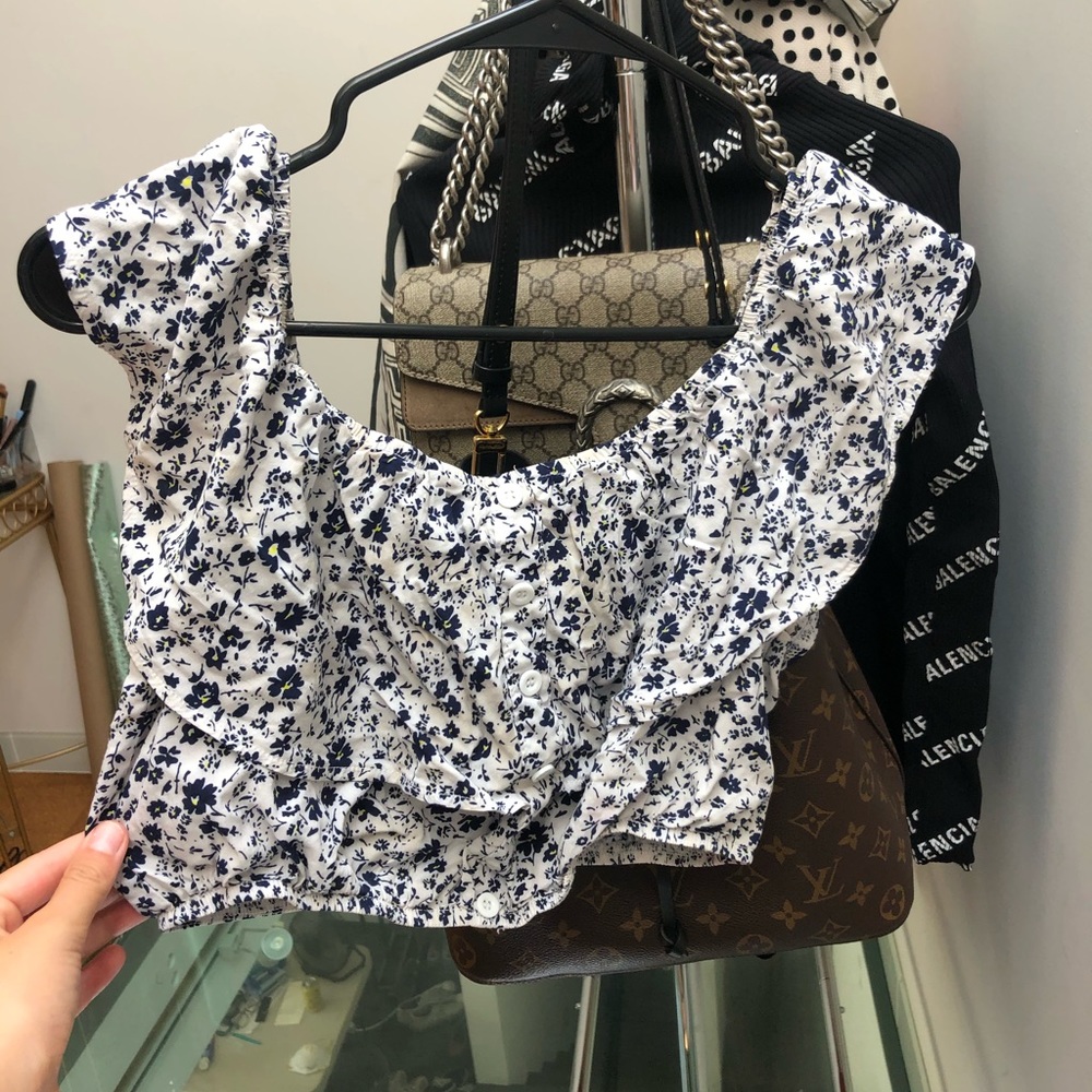 Floral crop top